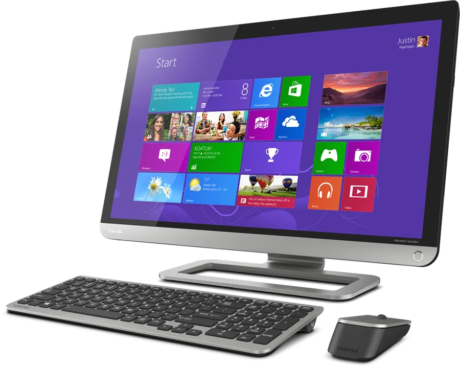 PC Desktop dan monitor All-in-One